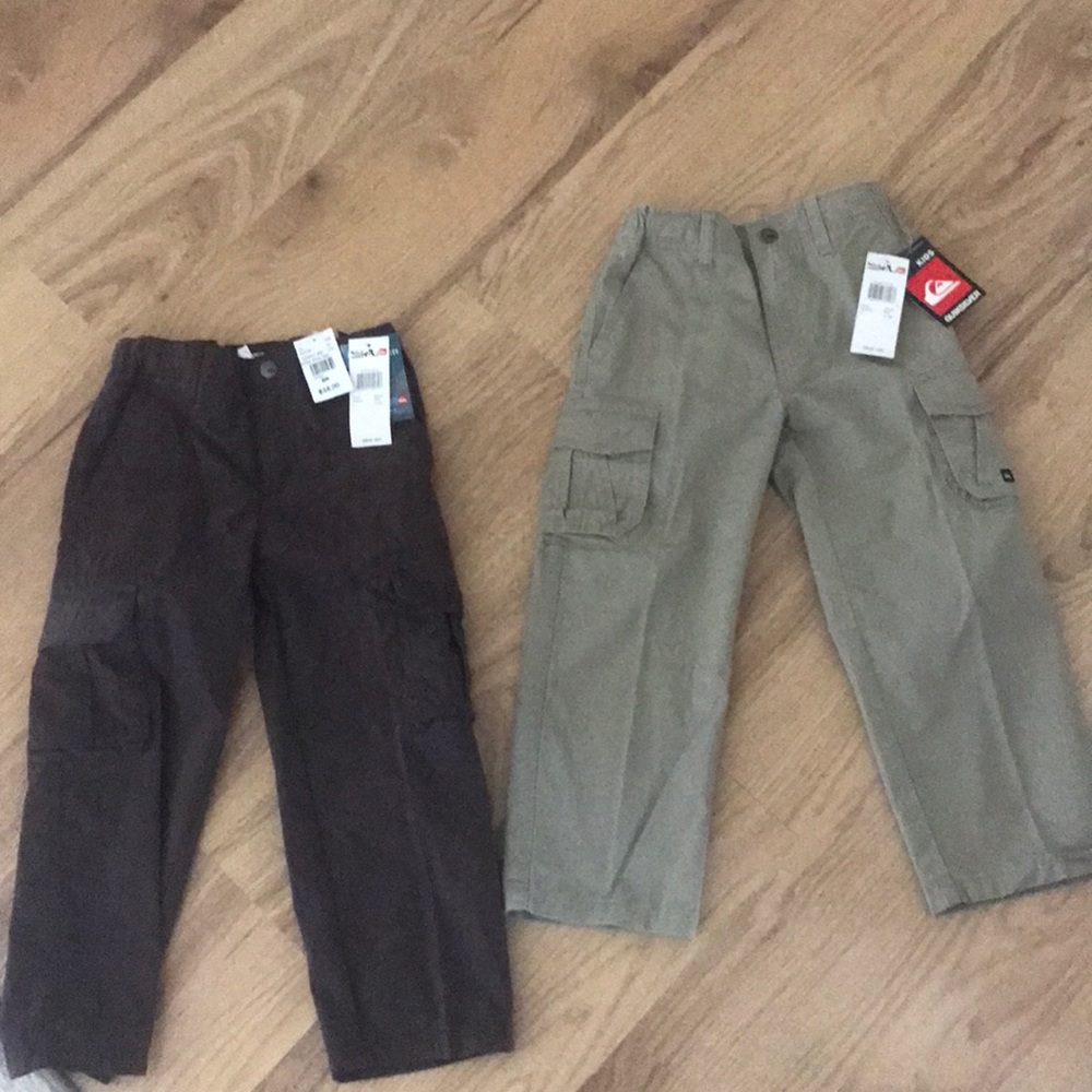 2 pairs of Brand new boys Quicksilver pants